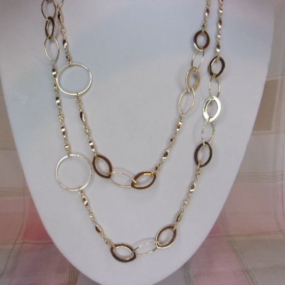 Lane Bryant Gold Tone Fancy Chain Necklace - Picture 1 of 5